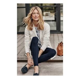 J.Jill Navy Blue Smooth Ponte Leggings 2X